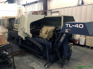 MORI SEIKI MODEL TL-40 CNC FLAT BED LATHE, MF-T4