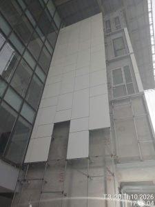 Gia Công Tấm Nhôm Ốp Mặt Dựng Cho Công Trình Học Viện Tòa Án